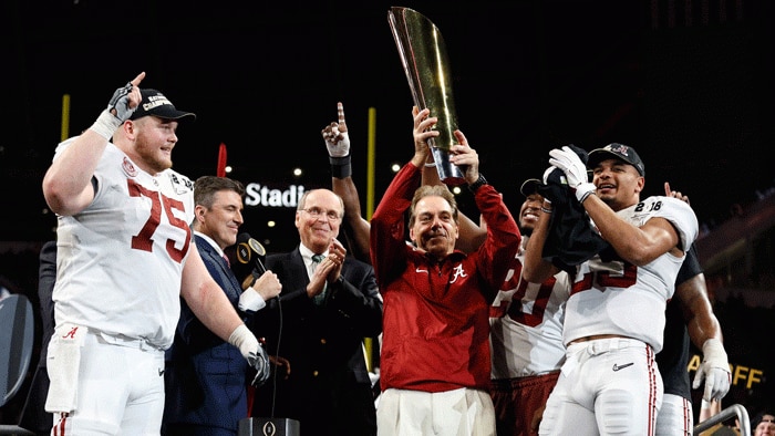 Nick Saban and Alabama beat Georgia to win the 2018 CFP title.