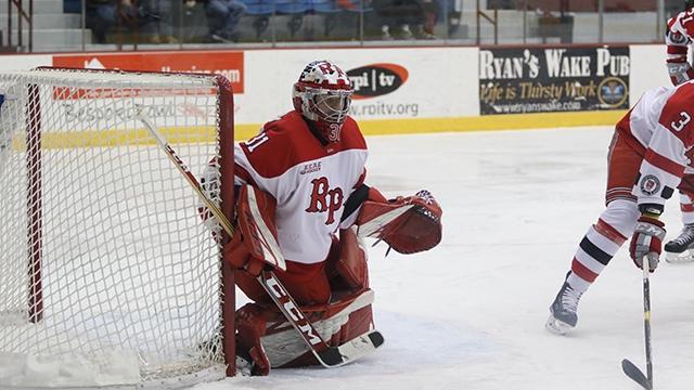Owen Savory of Rensselaer had 43 saves to open the weekend. 