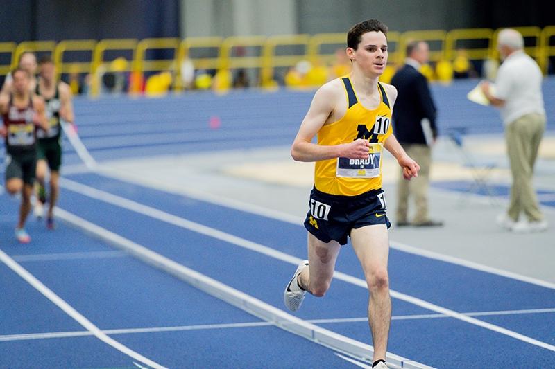 Tom Brady of Michigan track and field