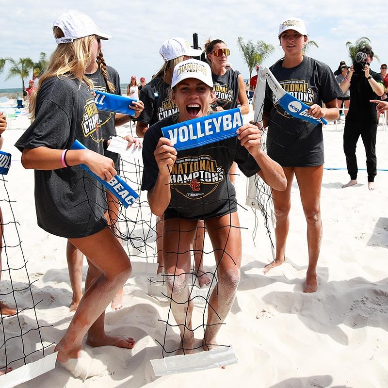 USC wins the 2021 college beach volleyball championship