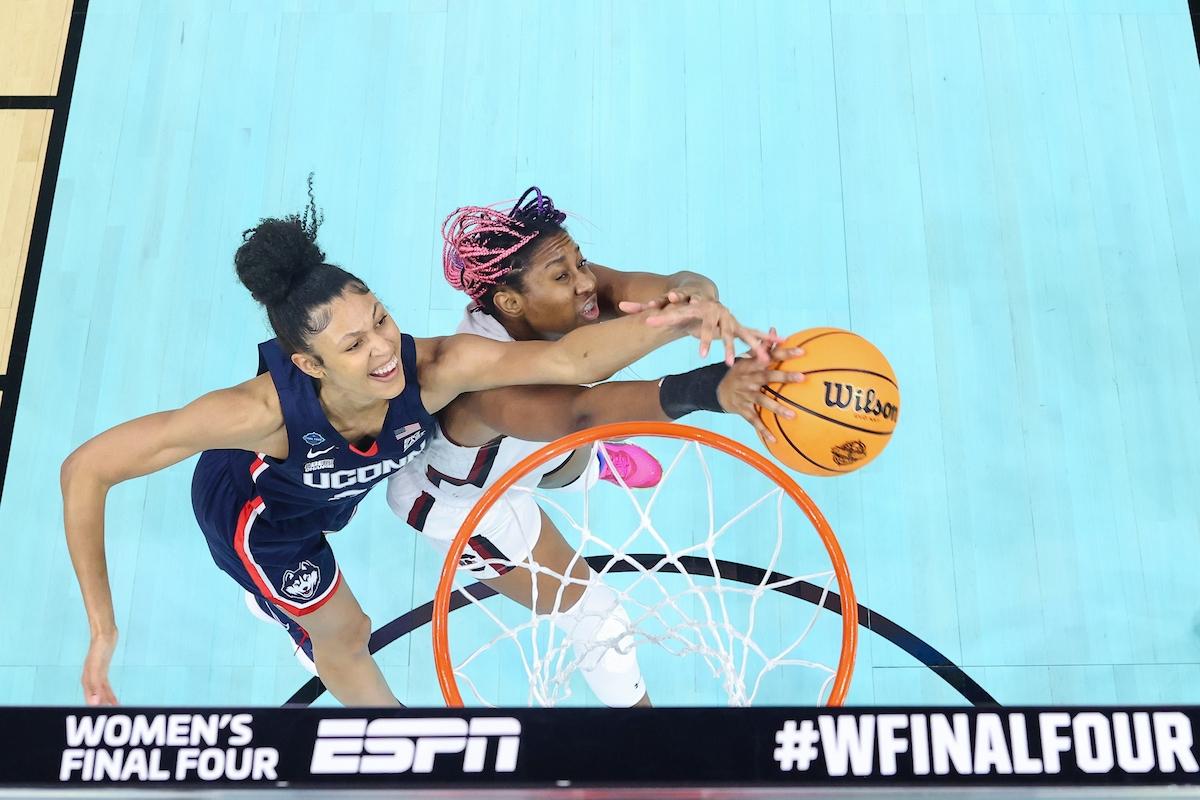 No. 2 UConn battling to stay in the game