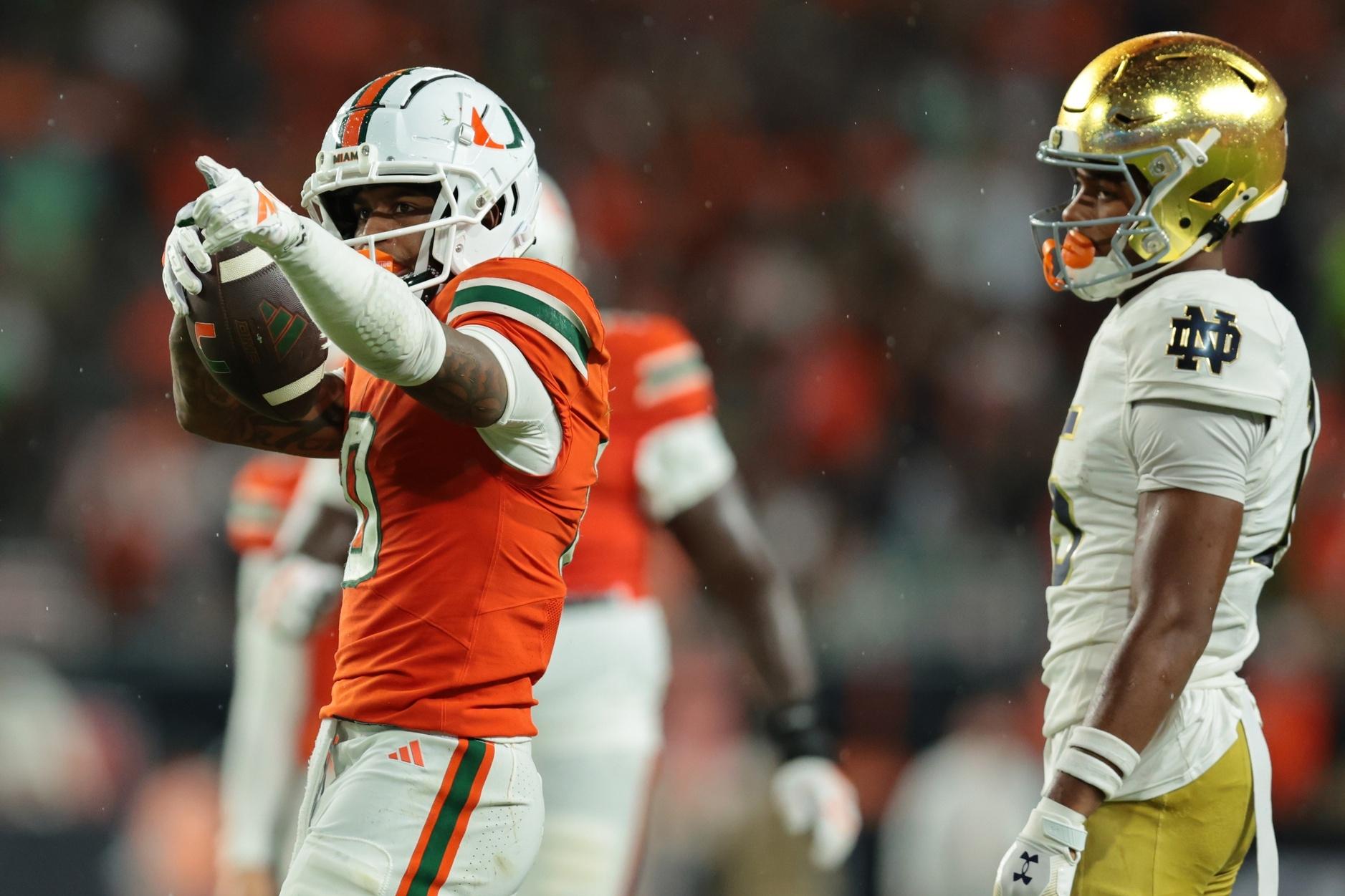 Miami jumps Notre Dame in the rankings to make the 2025 College Football Playoff