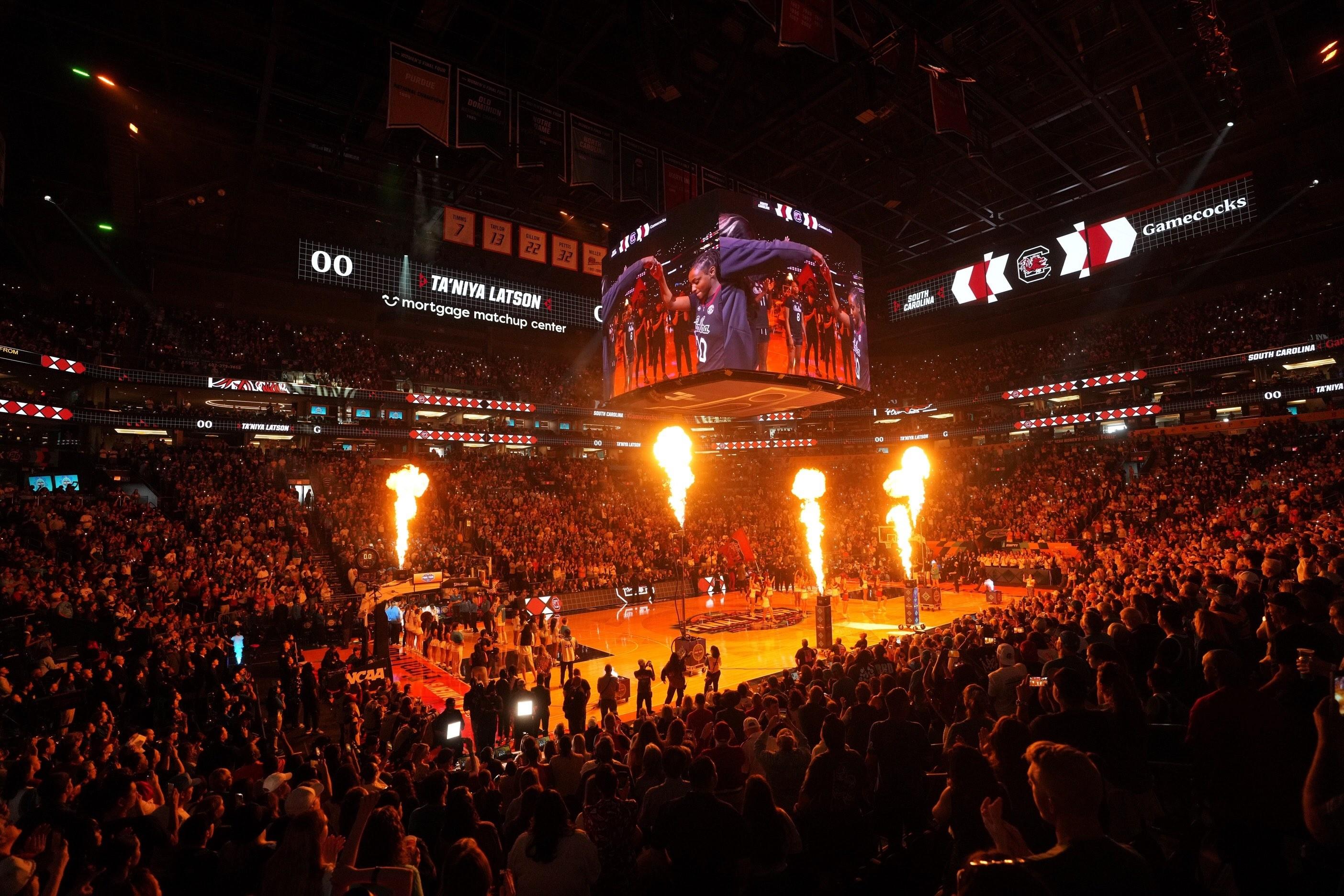 Sold out crowd for the 2026 women's national title game