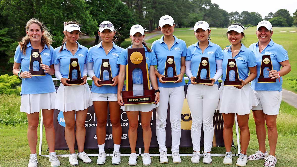 Emory wins the 2025 DIII women's golf championship